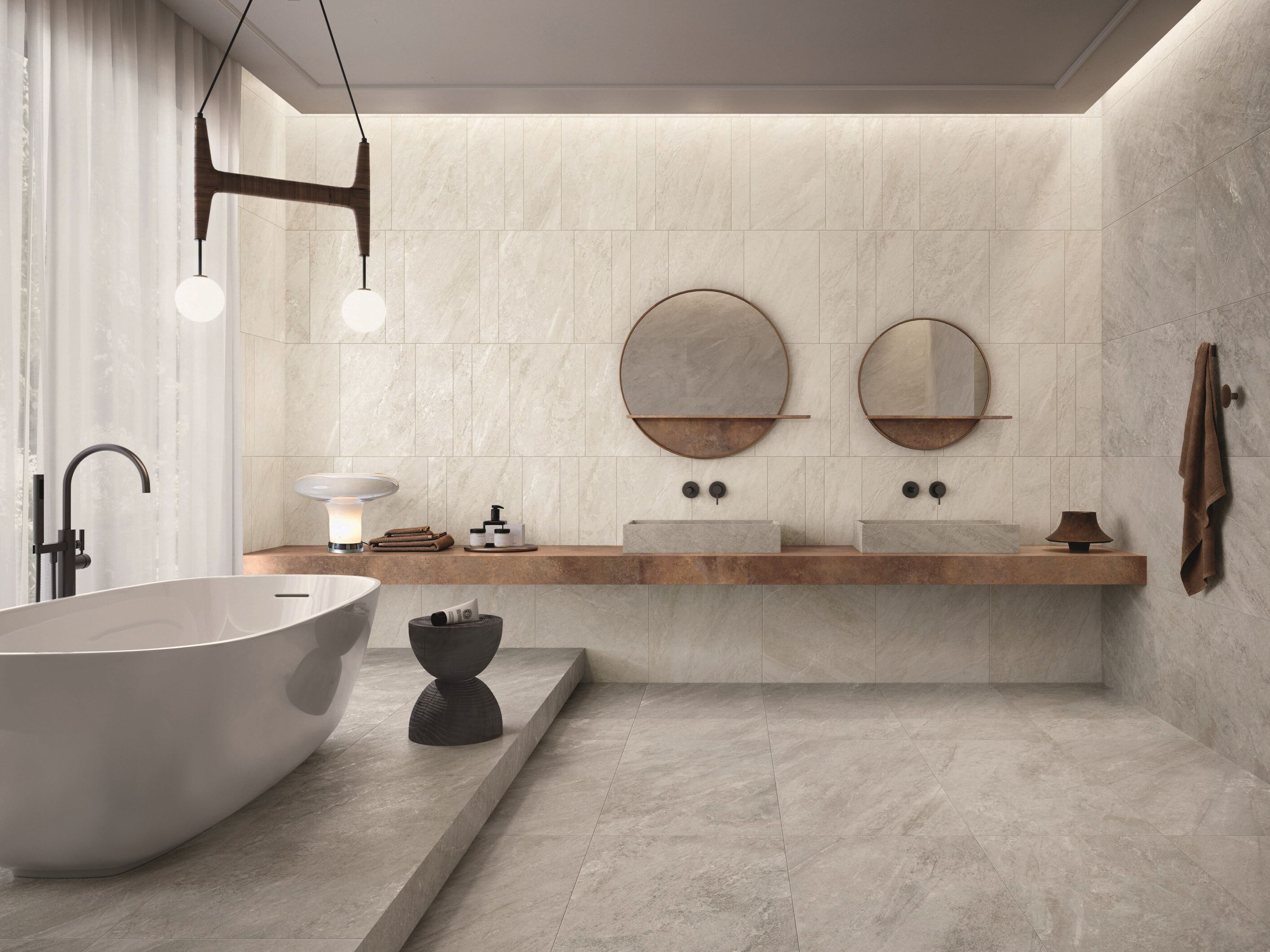 Пол / облицовка керамогранита с эффектом камня для внутреннего и наружного применения Ceramiche Caesar Quartz Essence ARCH-00073987