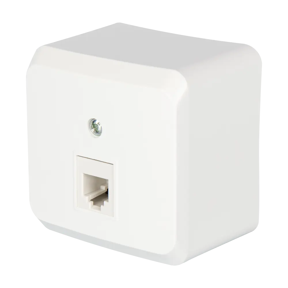 Телефонная розетка SYSTEME ELECTRIC Этюд для открытой установки 12511123 STLM-1514941 - Вид №1