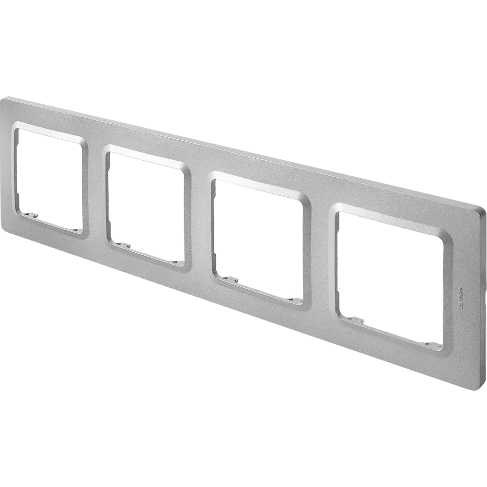 LEXMAN LILIAN — универсальная рамка для розеток, 4 поста, алюминий 86761628 STLM-0071361 - Вид №1