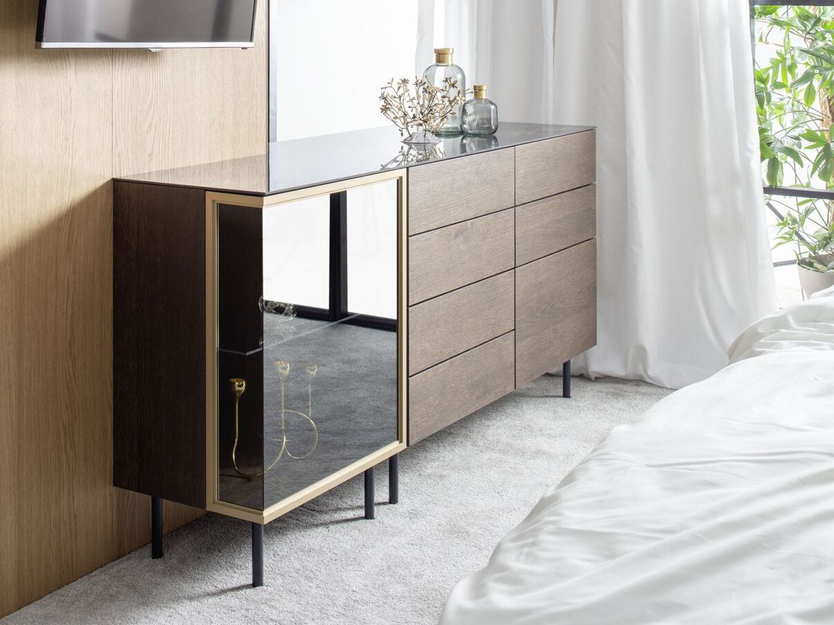 Деревянный и стеклянный комод Sudbrock Möbelhandwerk куб ARCH-00040946