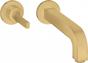 39113250 Смеситель для раковины, однорычажный, скрытого монтажа, настенный, со штыревой ручкой, изливом 160 мм и розетками AXOR CITTERIO