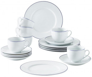 050104O72045C Aronda кофейный набор 18pcs. синяя линия (с небольшими недостатками) Kahla-porzellan