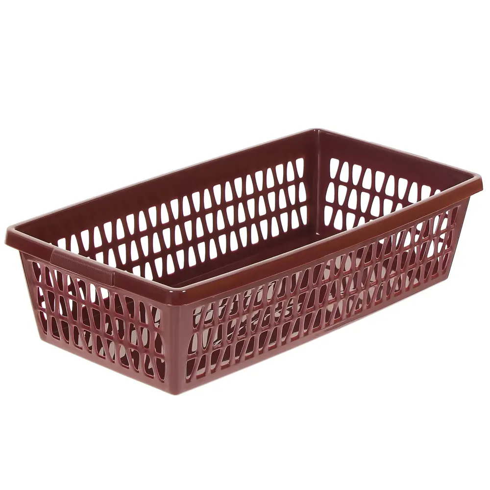 Корзина для хранения Велетта 21x11x5 см пластик цвет вишня 3 шт MARTIKA STLM-2173125