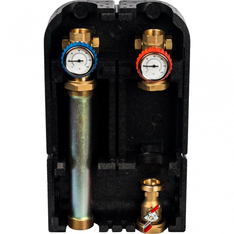 Насосная группа STOUT с прямым контуром 1"1/4 без насоса в теплоизоляции SDG0001003201 - Вид №2