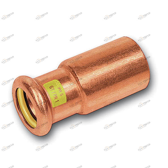 1102431815 SANHA 10243 пресс-фитинг газ, медь, ниппель переходн. ВПр-НПр 18ax15 мм 
