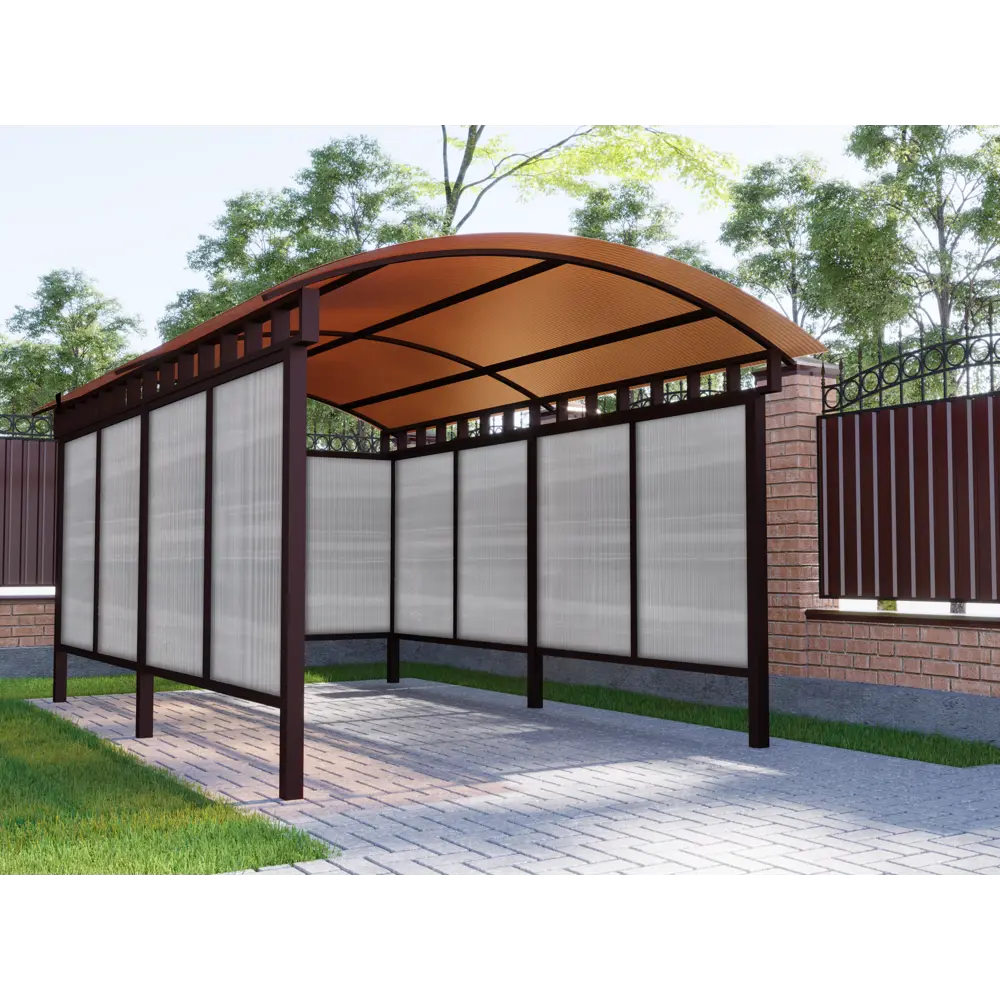 Поликарбонат сотовый Киви 6 мм 1.05x2 м янтарный 25% 89150222 STLM-2036311  - Вид №4