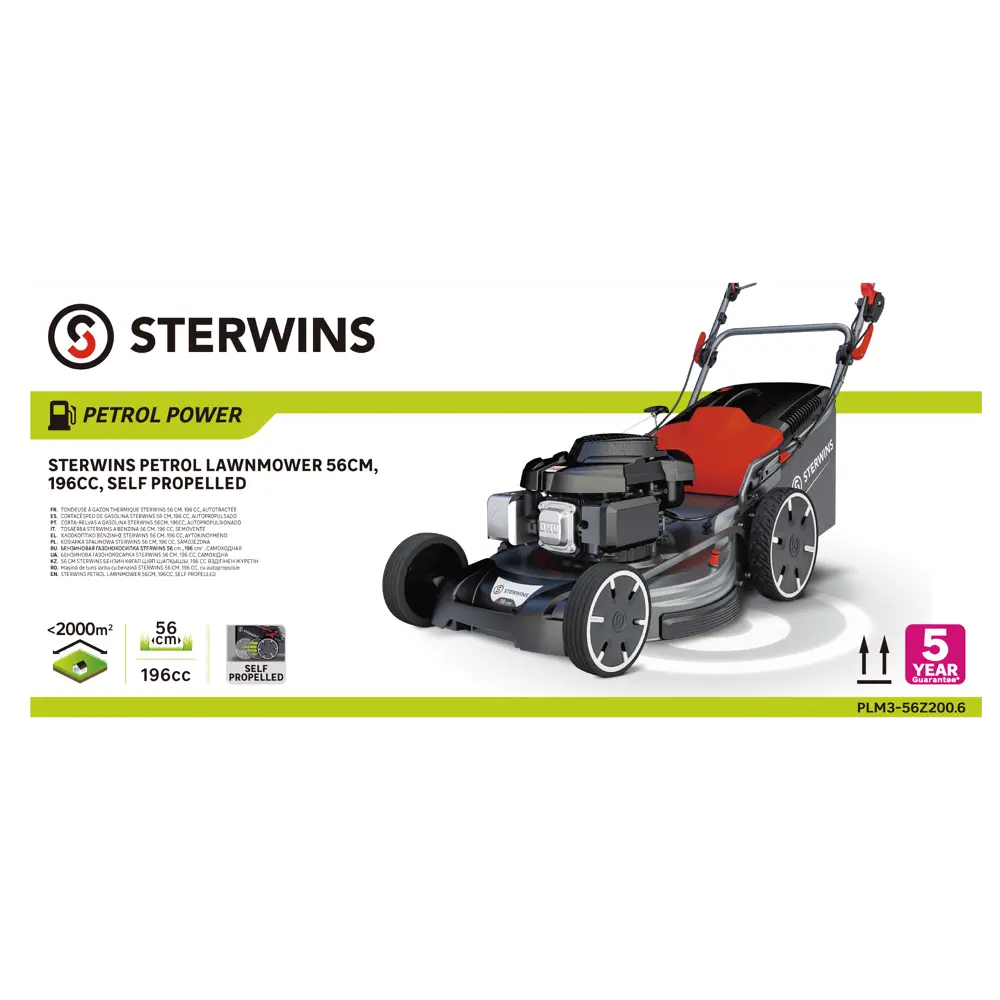 Бензиновая самоходная газонокосилка STERWINS с мульчированием и травосборником 84491064 STLM-0963938 - Вид №4