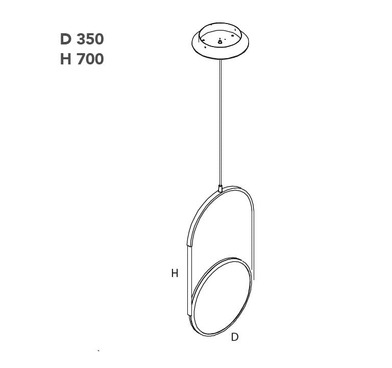 Регулируемая металлическая светодиодная подвесная лампа Ronda Design Lift ARCH-00091411 - Вид №9