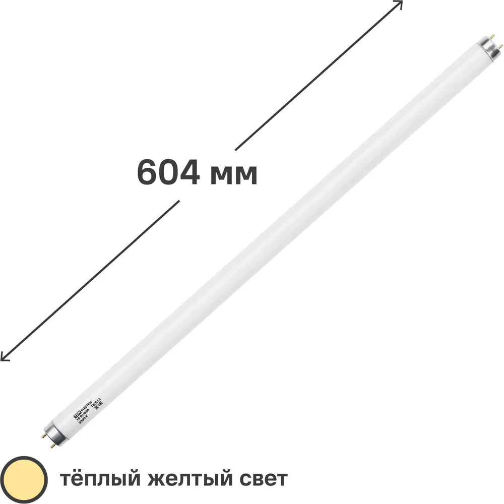 Лампа люминесцентная TDM Electric T8 G13 18 Вт теплый белый свет SQ0355-0025 82477842 STLM-2144191  - Вид №1
