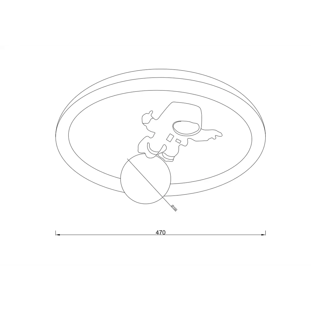 Freya Cosmic — светодиодная потолочная люстра с регулируемой яркостью 89375763 STLM-1386174 - Вид №9