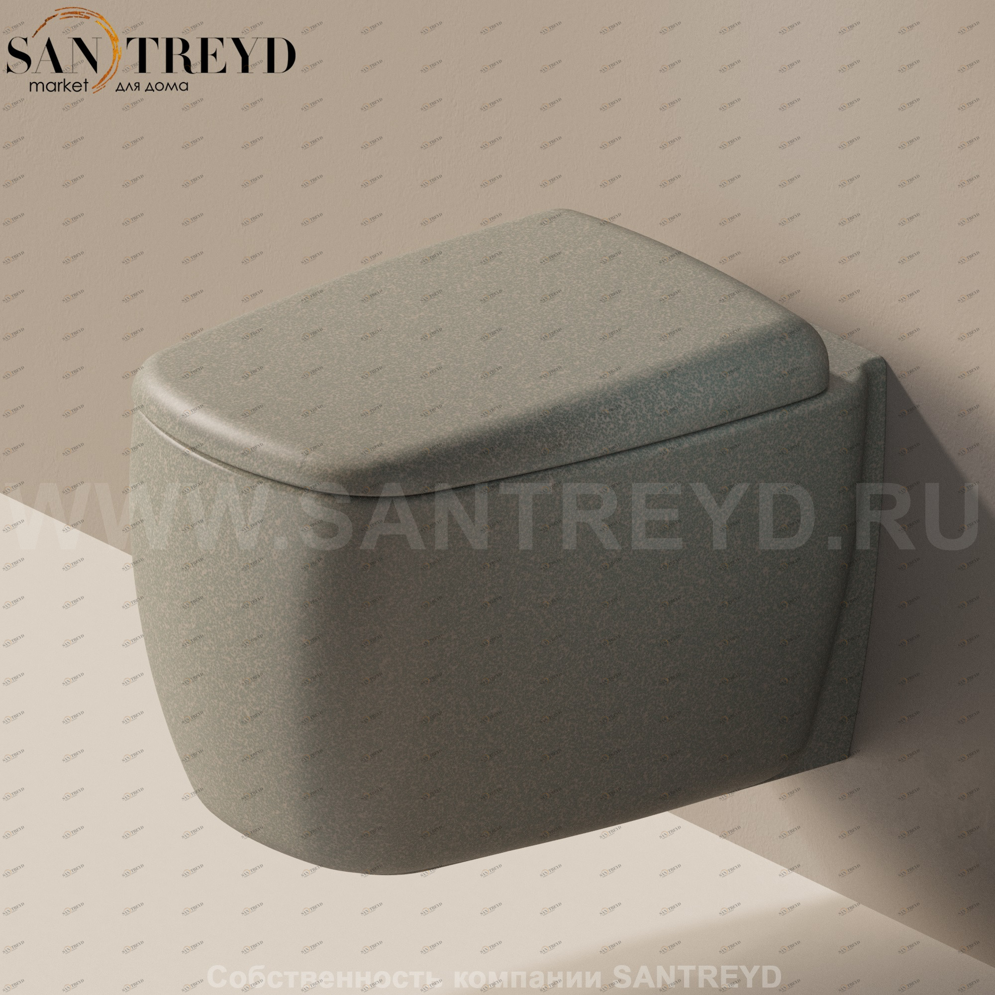 MN1187037 Подвесной унитаз настенный Серый Ceramica Flaminia Mono Италия