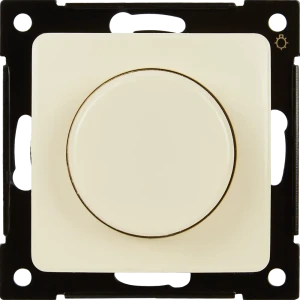 Диммер встраиваемый Hegel поворотно-нажимной цвет слоновая кость