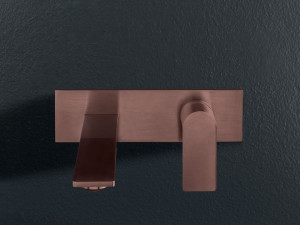 Настенный смеситель для раковины из нержавеющей стали с 2 отверстиями