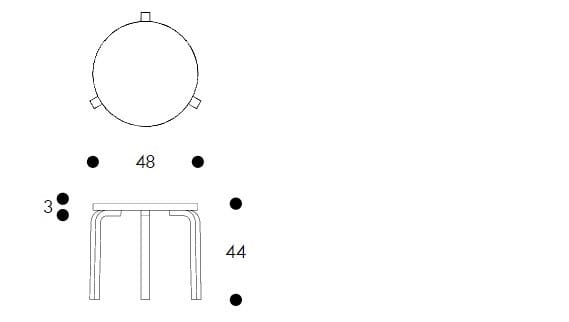 Круглый журнальный столик Artek L-leg ARCH-00074860 - Вид №4