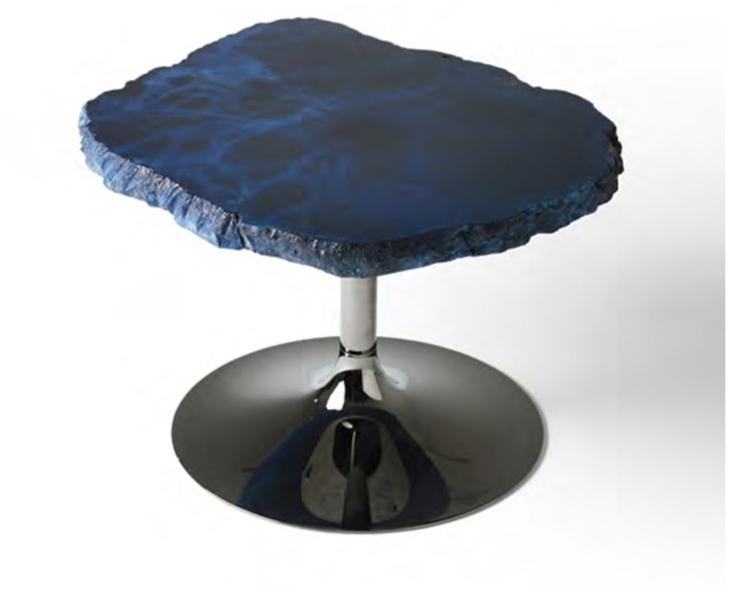 edra Журнальный столик с металлическим основанием и столешницей из алебастра  Cld010/020/030  - Вид №2