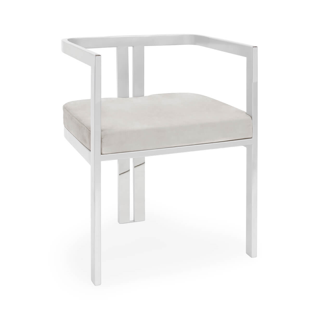 700408-02 ABHIKA СТУЛ GLAM SILVER 