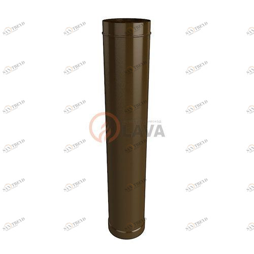 Труба-сэндвич LAVA 130/200 мм. 1 м. коричневый (8017) 4321