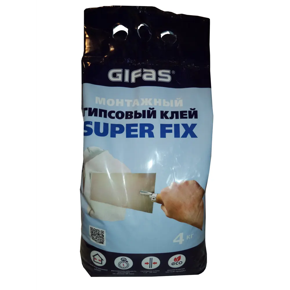 Клей гипсовый монтажный Gifas Super Fix 4 кг STLM-2184325
