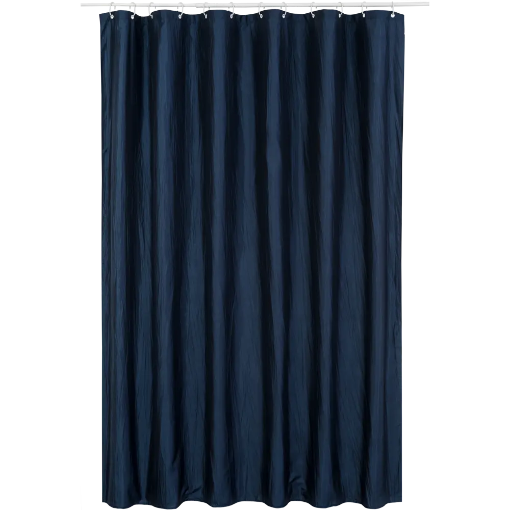 Штора для ванной Bath Plus Органза 180x200 см полиэстер цвет темно-синий 82360091 STLM-2079511 Шторы Двойные - Вид №1
