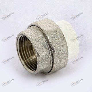 Муфта В разборная PRO AQUA полипропиленовая 25х1' PA20015