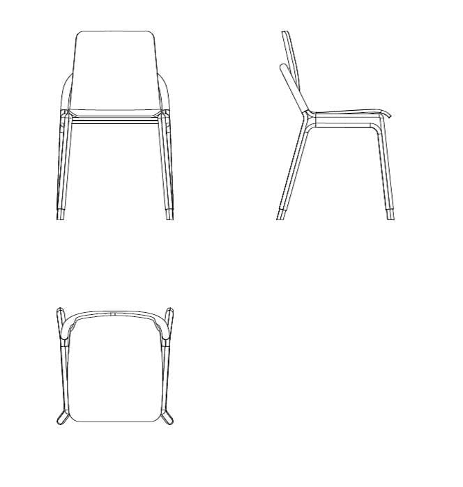 Кожаный мягкий стул Morelato ARCH-00091785 - Вид №2