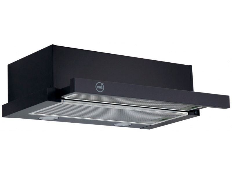 9970730 Вытяжка телескопическая MBS ARALIA 160 GLASS черный/черный STDN-0001867 - Вид №1