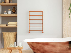 Настенный полотенцесушитель с горячей водой