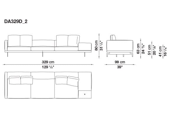 Кожаный диван B&B Italia док ARCH-00130675 - Вид №96