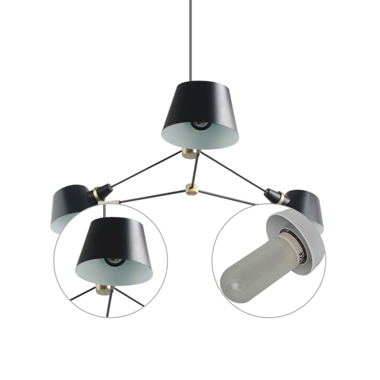 Светильник подвесной 20х91 см латунь Long Pivot 9209P/3A DELIGHT COLLECTION ДИЗАЙНЕРСКИЕ 00-3883109 Черный  - Вид №1