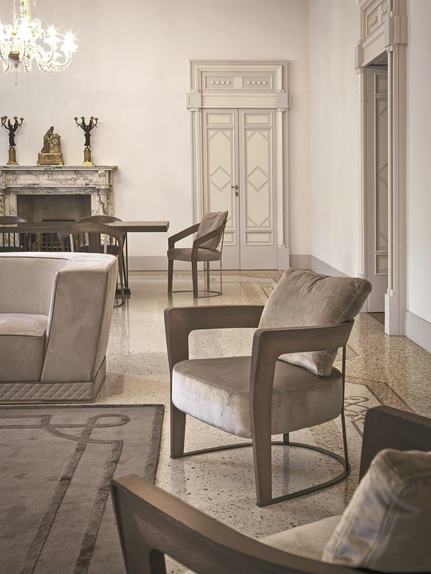 Longhi Кресло из ткани с подлокотниками Loveluxe 2016 – vanity collection X 685 - Вид №1