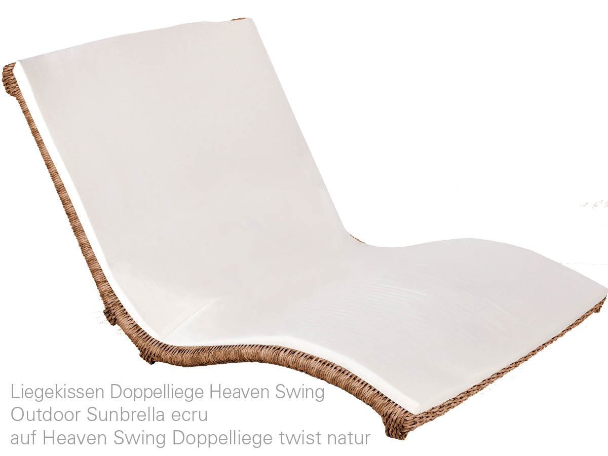 10.00.0537 Подушка для шезлонга двойной шезлонг Heaven Swing Outdoor sunbrella ecru Mbm  - Вид №2