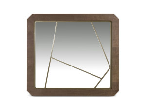 Деревянное зеркало с рамкой