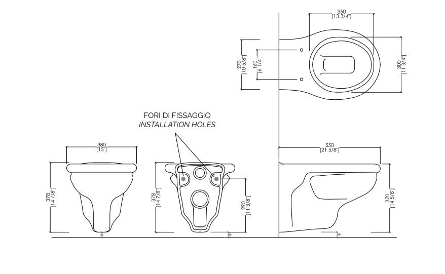 Подвесной туалет Devon&Devon Новая Этуаль ARCH-00131812 - Вид №2