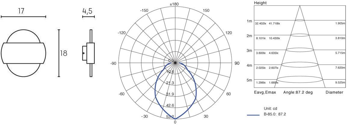 SOVIL Светодиодный настенный светильник для улицы из литого алюминия  98234/ 98234/-- - Вид №3