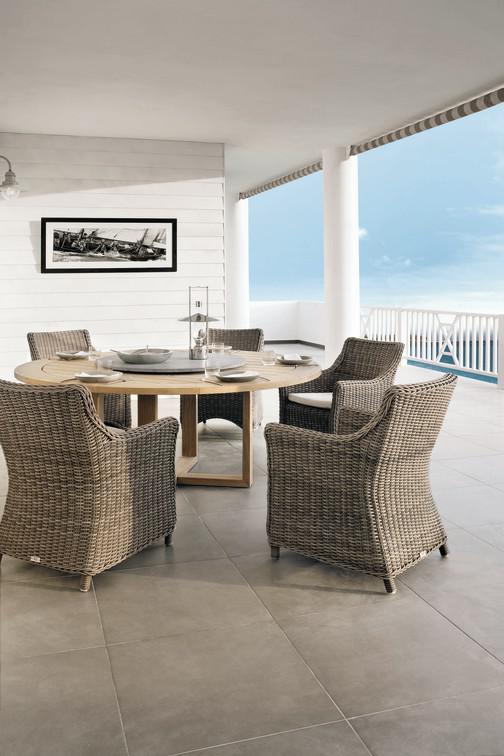 MNST1067 Обеденный стол teak 180см x 90см Manutti Siena - Вид №1