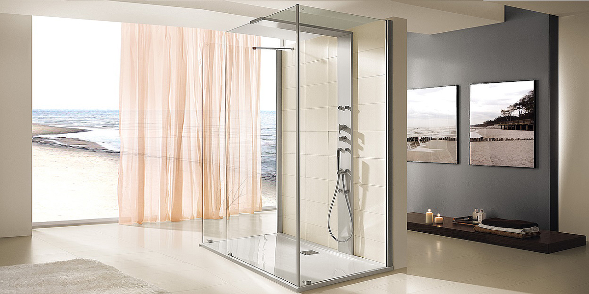 Душевая кабина пристенная THASOS 180х80 см HOESCH 9429128101401 - Вид №1