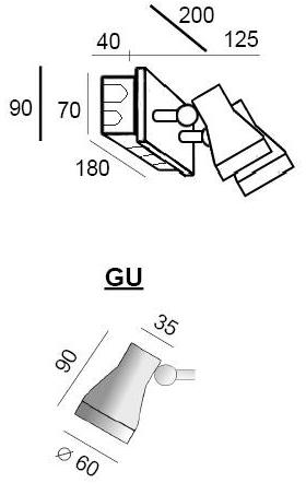 BEL-LIGHTING Регулируемый проектор для улицы из нержавеющей стали Tex 925.gu.04 - Вид №1