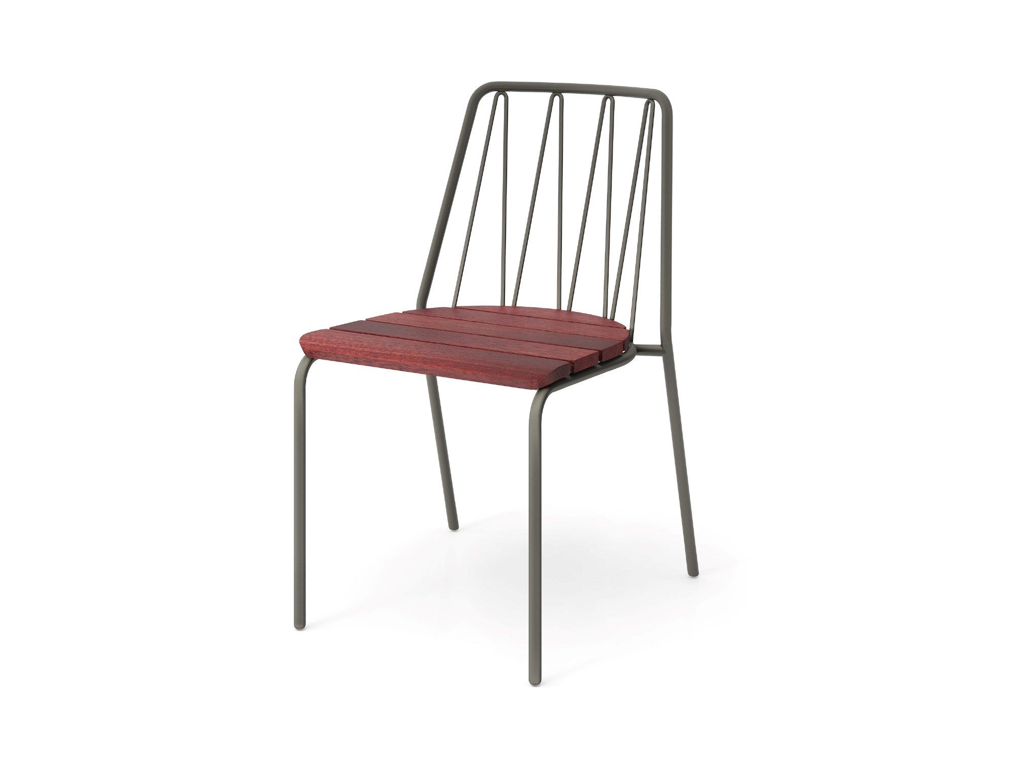 Стул из стали и дерева Nola Industrier Rousseau ARCH-00065400