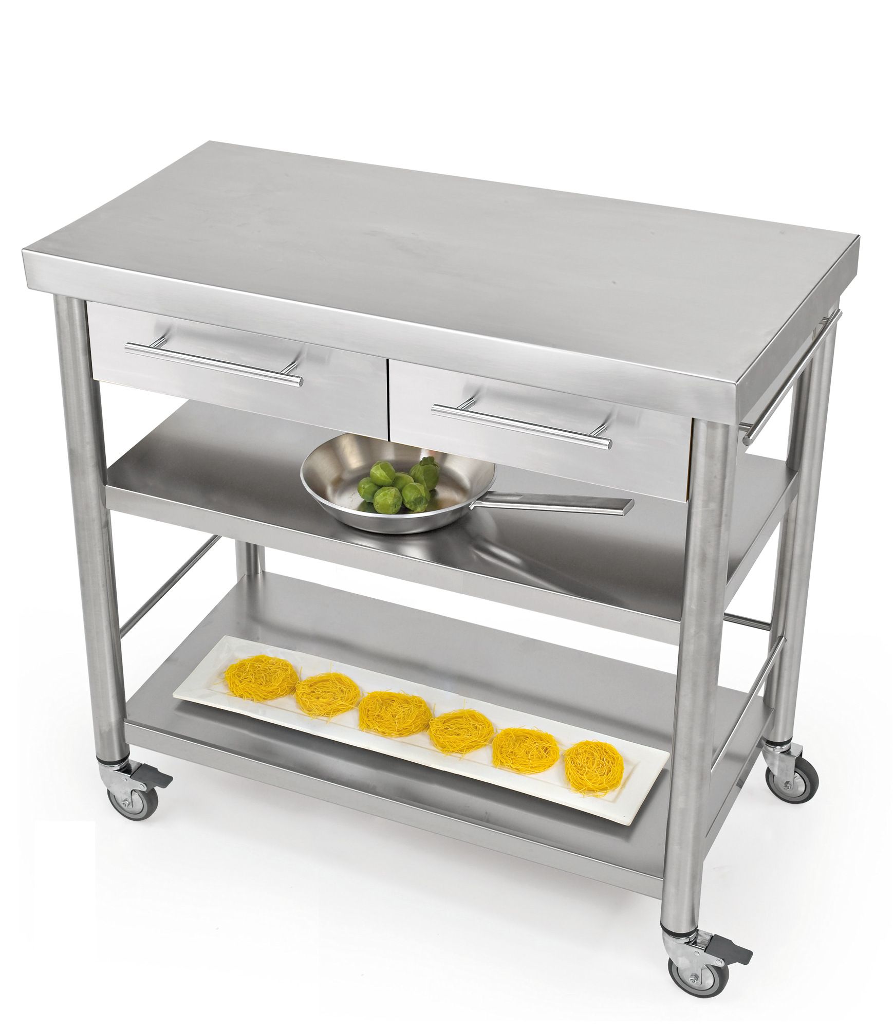 Отдельно стоящий кухонный модуль из нержавеющей стали с ручками JOKODOMUS Auxilium ARCH-00066012 - Вид №4