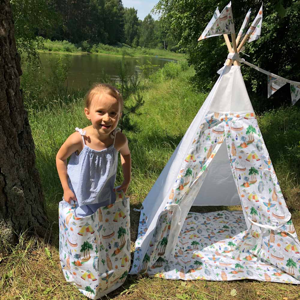 Игровой коврик стеганый Native Party VAMVIGVAM NATIVE PARTY 281599 Голубой Santreyd  - Вид №1