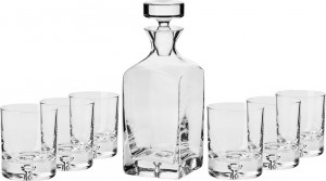 10627056 KROSNO Набор графин 0,75л и 6 стаканов для виски 250мл Krosno "Легенда" п/к Стекло