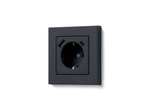 Пластиковая электрическая розетка с USB