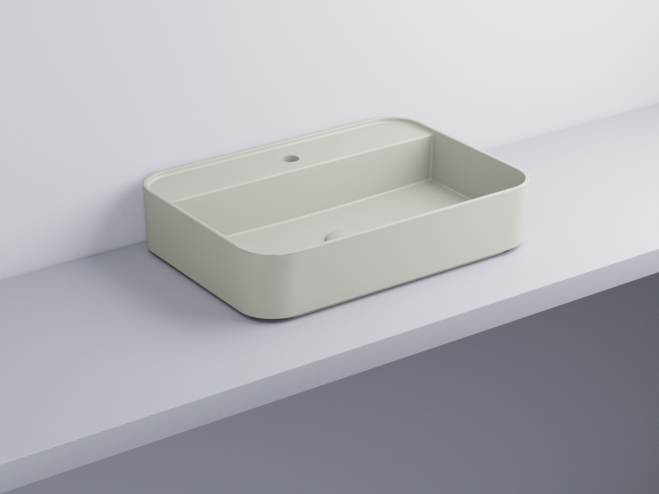 SHCOLARF-PM Раковина прямоугольная одно отверстие под смеситель cielo Shui Comfort Ceramica Cielo