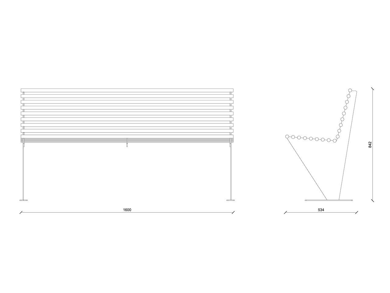 Трубчатая скамья Lazzari DUBAI ARCH-00090334 - Вид №18