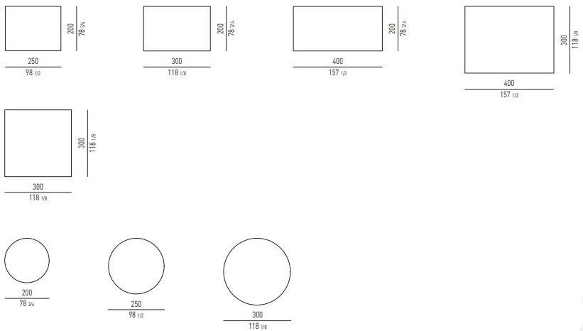 Minotti Однотонный коврик из акриловой ткани для улицы sun-id-1475232 - Вид №4