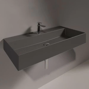AG91ANTRACITEMATT Подвесная раковина настенная прямоугольная Simas Agile черная
