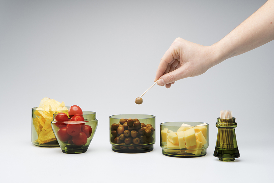 DYLAPERGR Набор из 5-ти емкостей для аперитива l'ap?ro, зеленый Doiy  - Вид №1