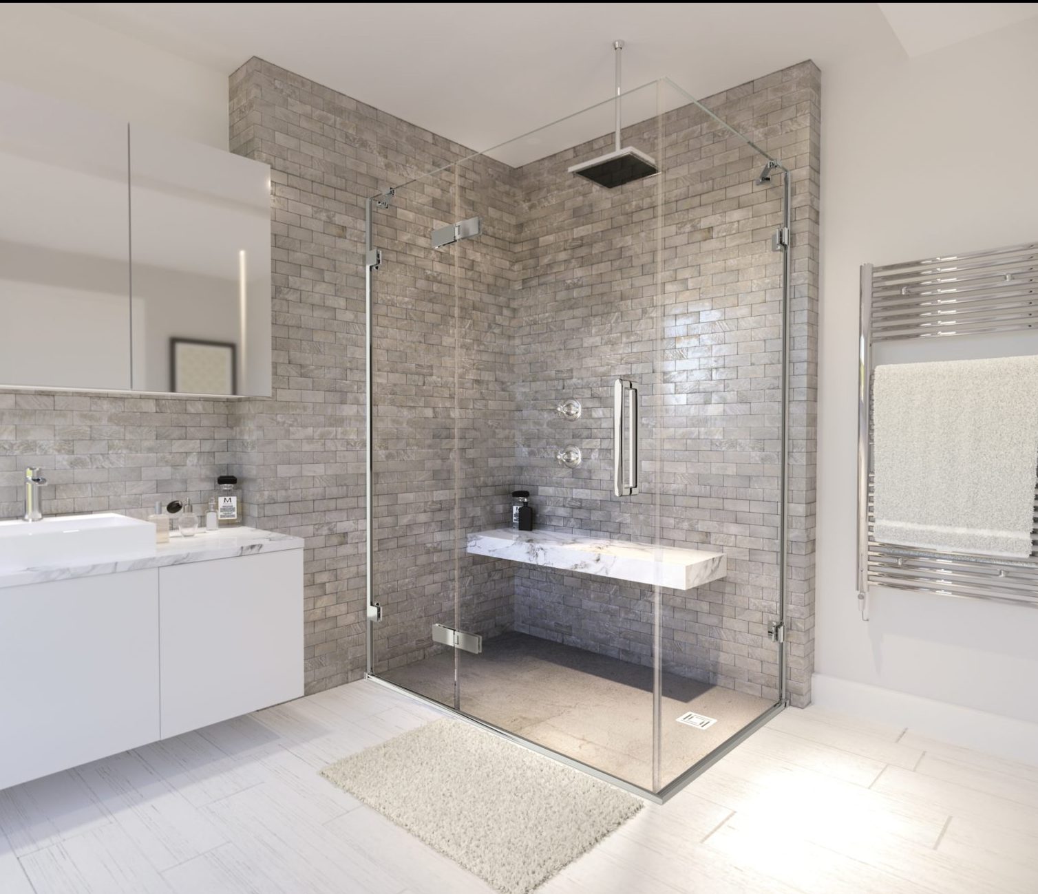 Традиционная ручка Петли Arysto Ten дверная и встроенная панель с боковой панелью Merlyn 