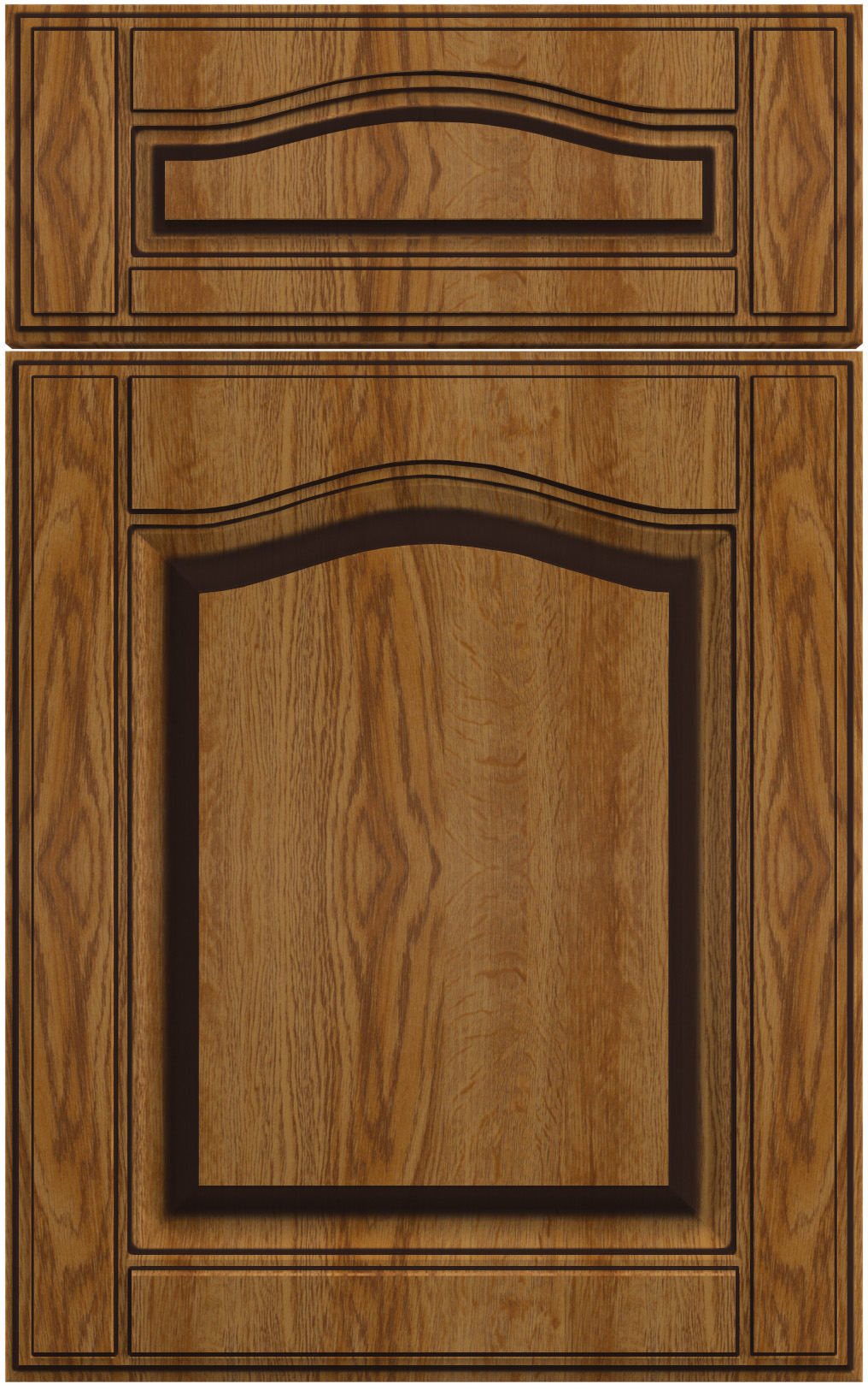 Фасады для кухни Патина Фрезеровка «Оксфорд» Дуб №127 SIST2066-227 SIDAK