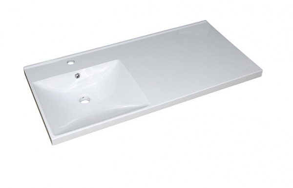 Тумба Мексика-50 под стиральную машину бел. эмаль с раков. Мексика-105 L (лев.) D MISTY 2312146 - Вид №1